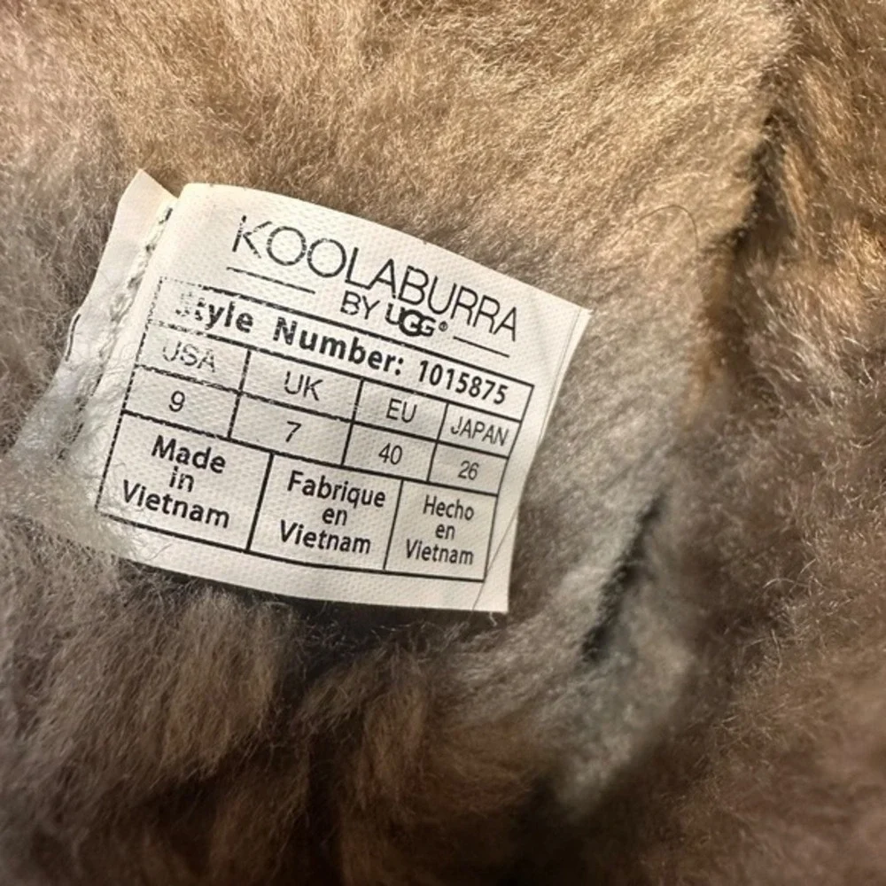 Koolaburra‎ by UGG Gray Suede Boots Faux Fur Bow Detail Winter Boots US 9